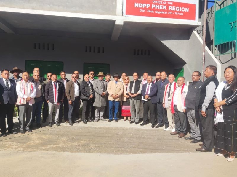 Officials during the NDPP Phek region new office inaugural on October 27